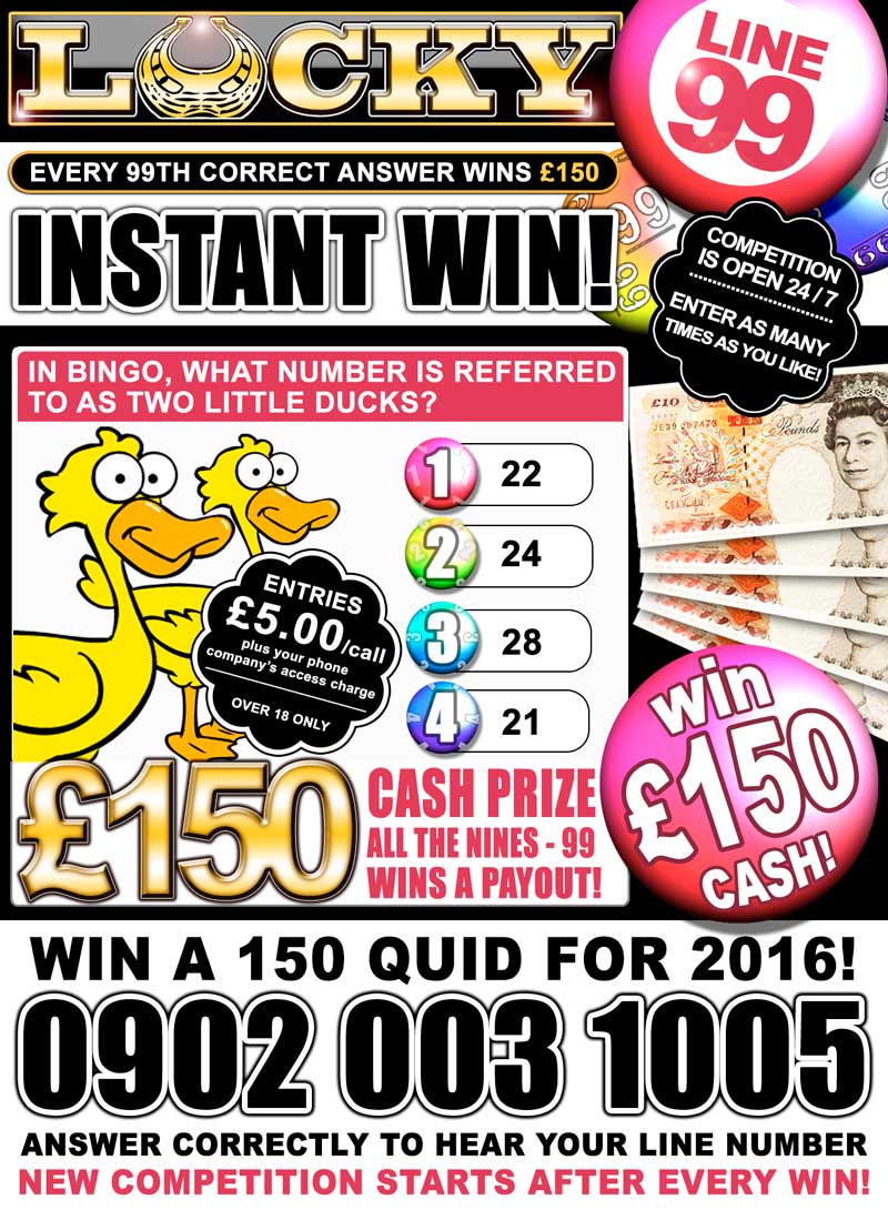 Call and win £150